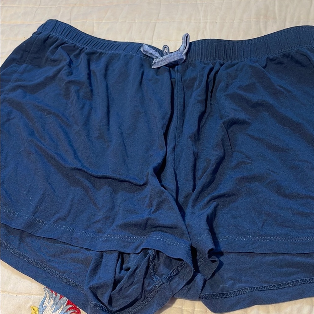 Girls Blue Casual Sleep Shorts